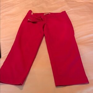 LOFT Hot Pink Slim Cropped Pants